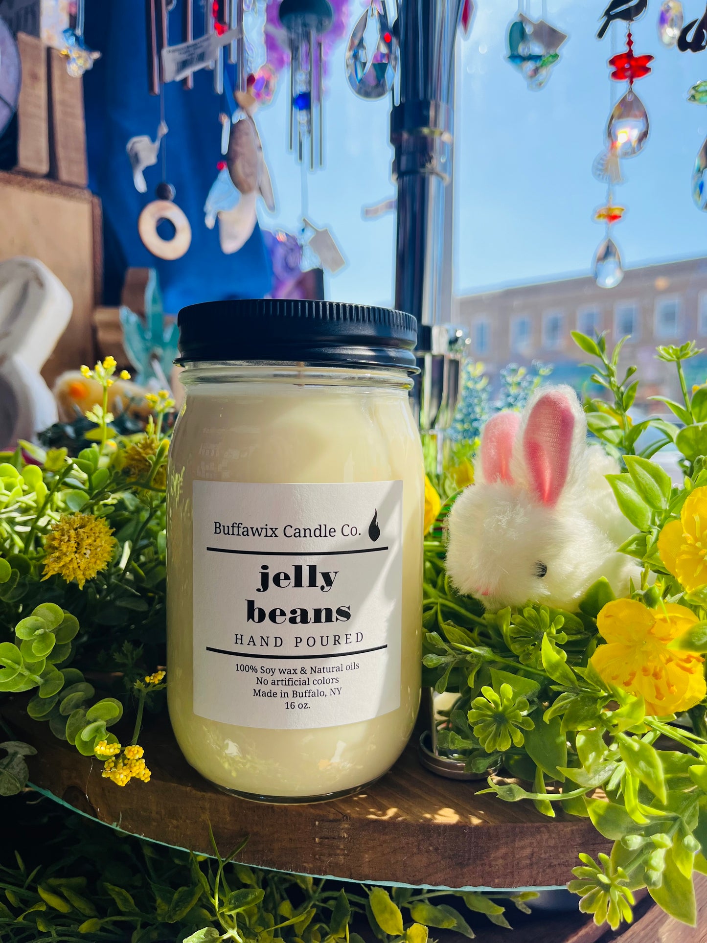 16oz jelly beans pure soy candle