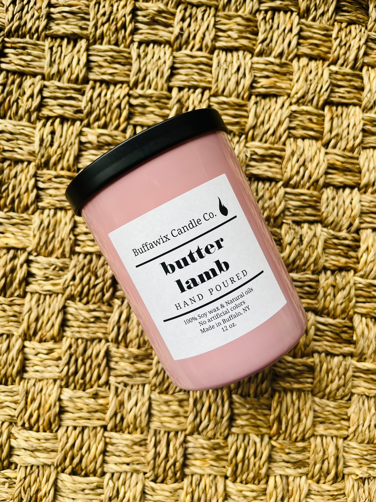 10oz butter lamb pure soy candle