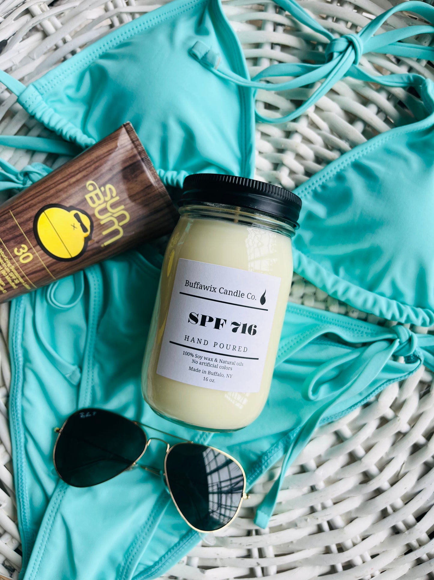 16oz SPF 716 pure soy candle