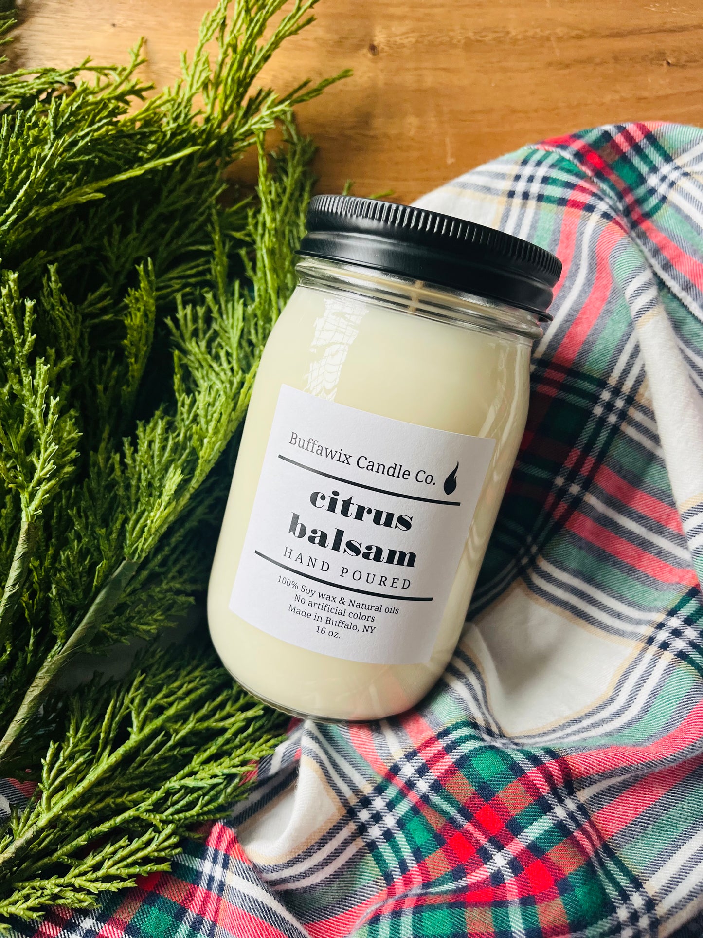 16oz Citrus Balsam pure soy candle