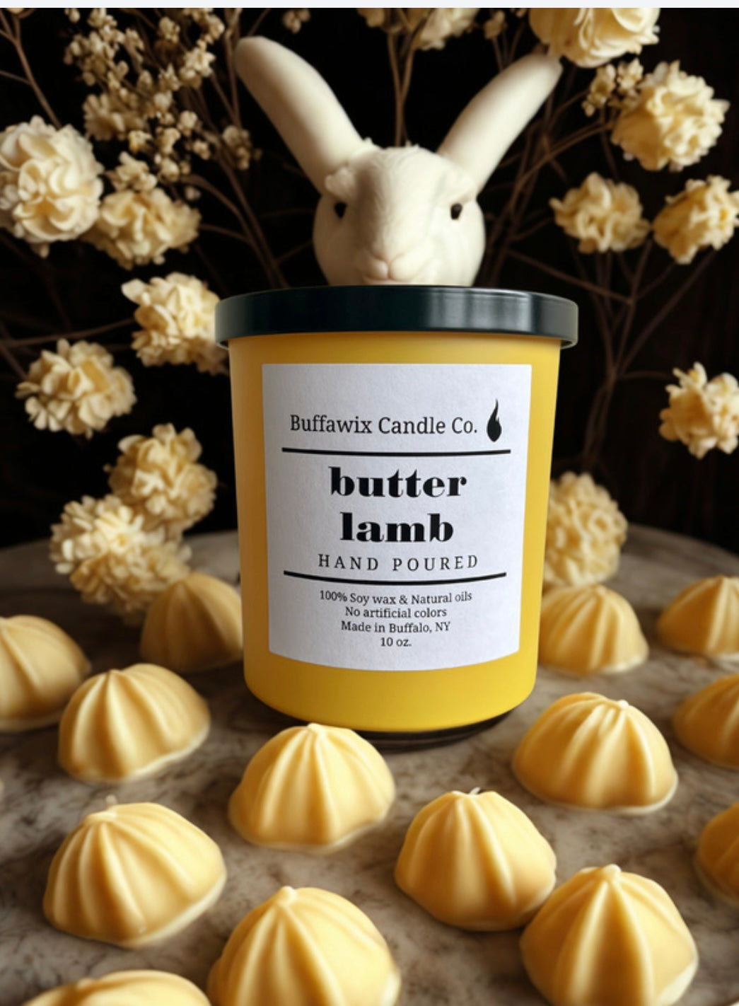10oz butter lamb pure soy candle