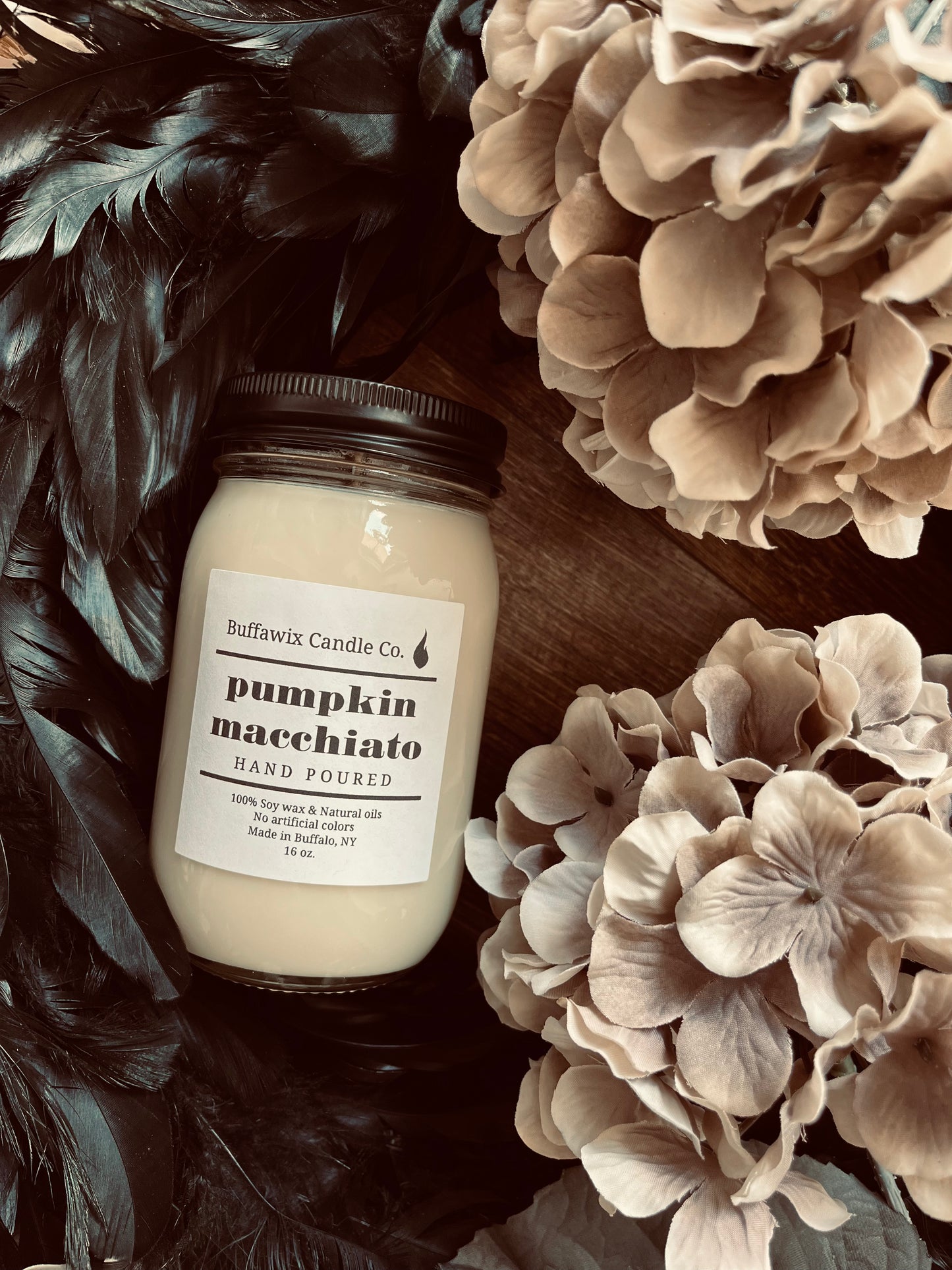 16oz pumpkin macchiato pure soy candle