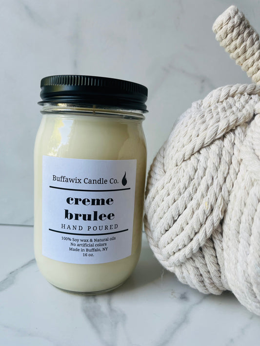 16oz creme brulee pure soy candle