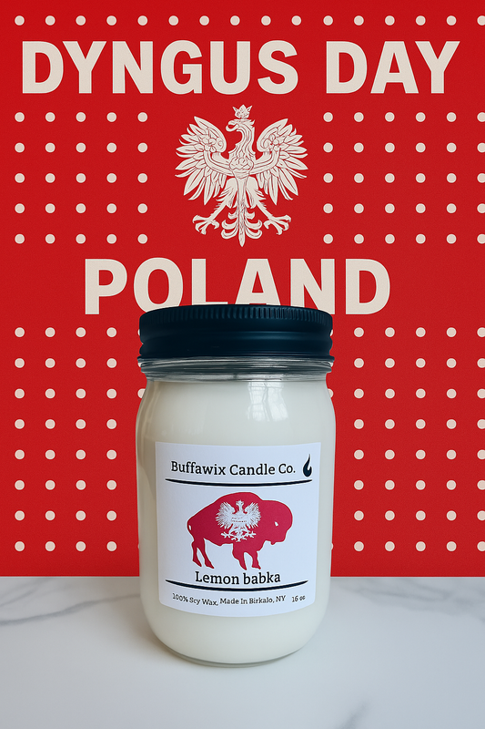 16 oz Dyngus day 716 lemon babka pure soy candle