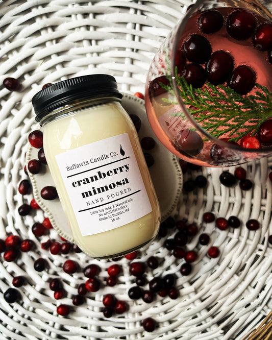 16oz Cranberry Mimosa Pure Soy Candle