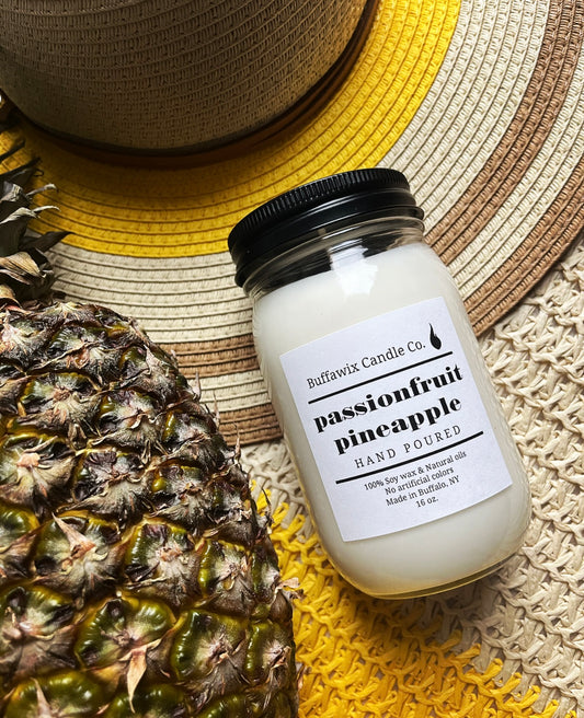 16oz passionfruit pineapple pure soy candle