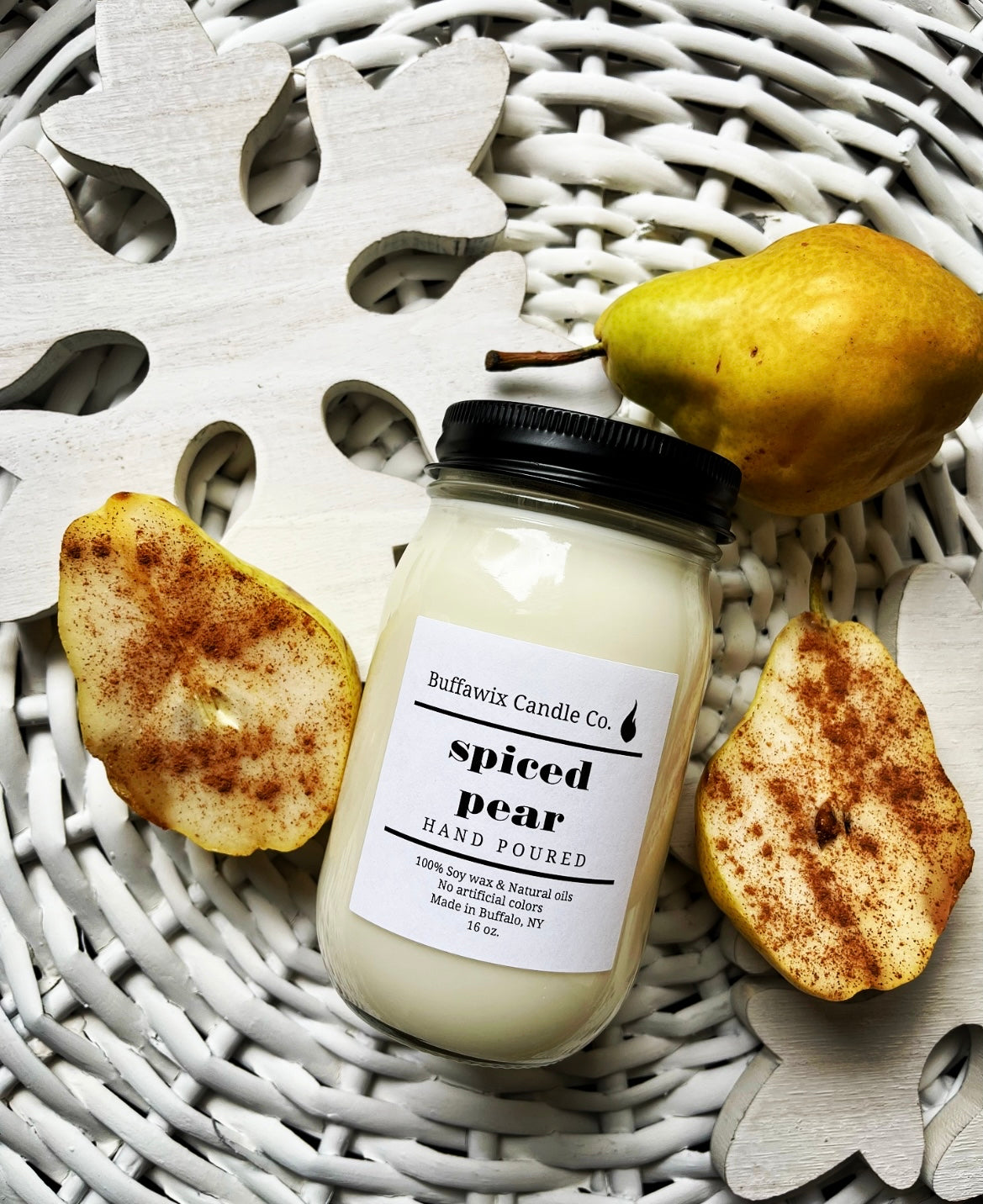 16oz Spiced Pear Pure Soy Candle