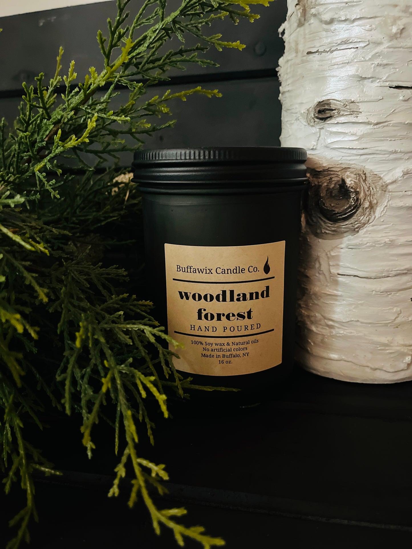 16oz Woodland Forest soy candle