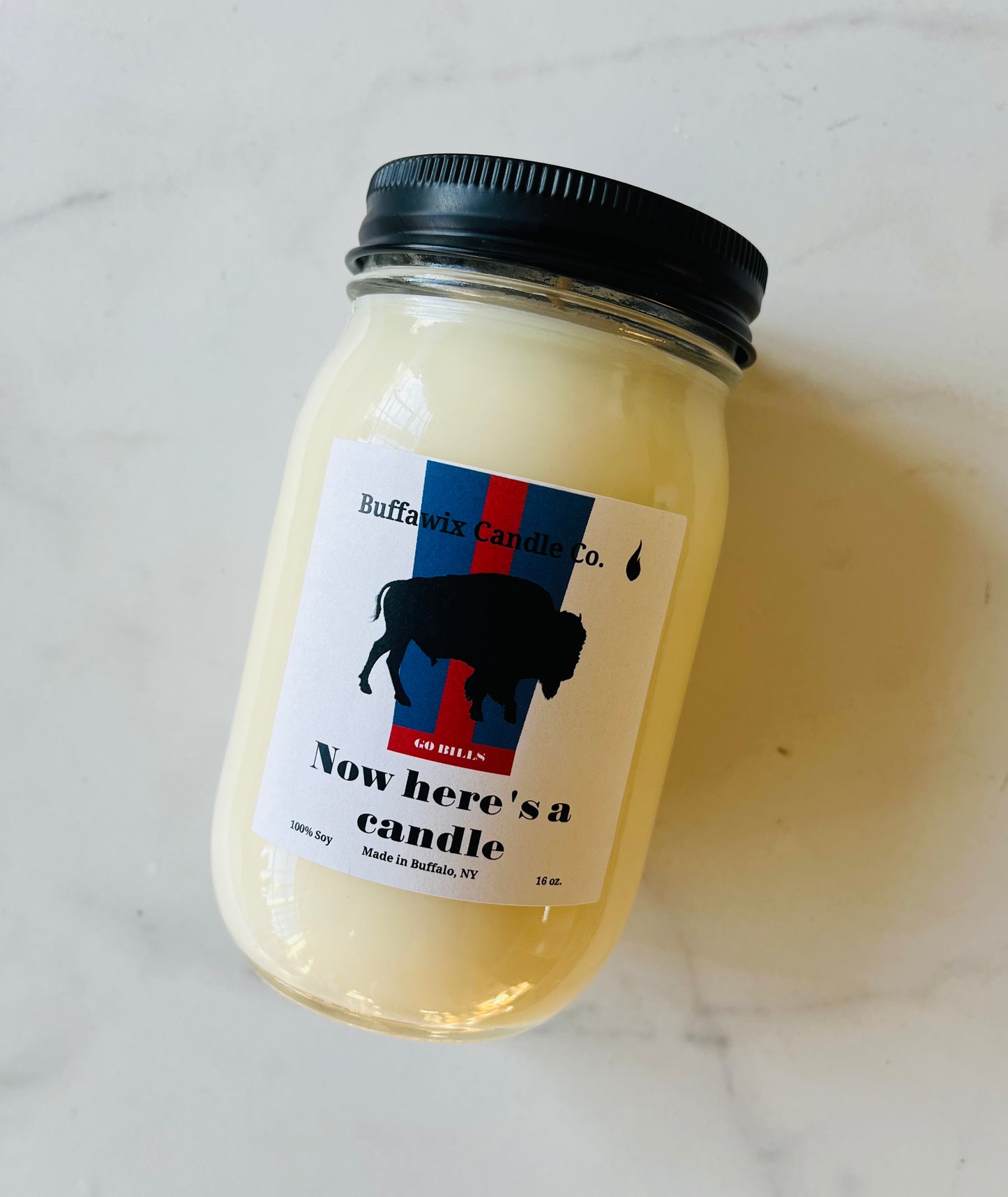 16oz Now here’s a candle pure soy candle