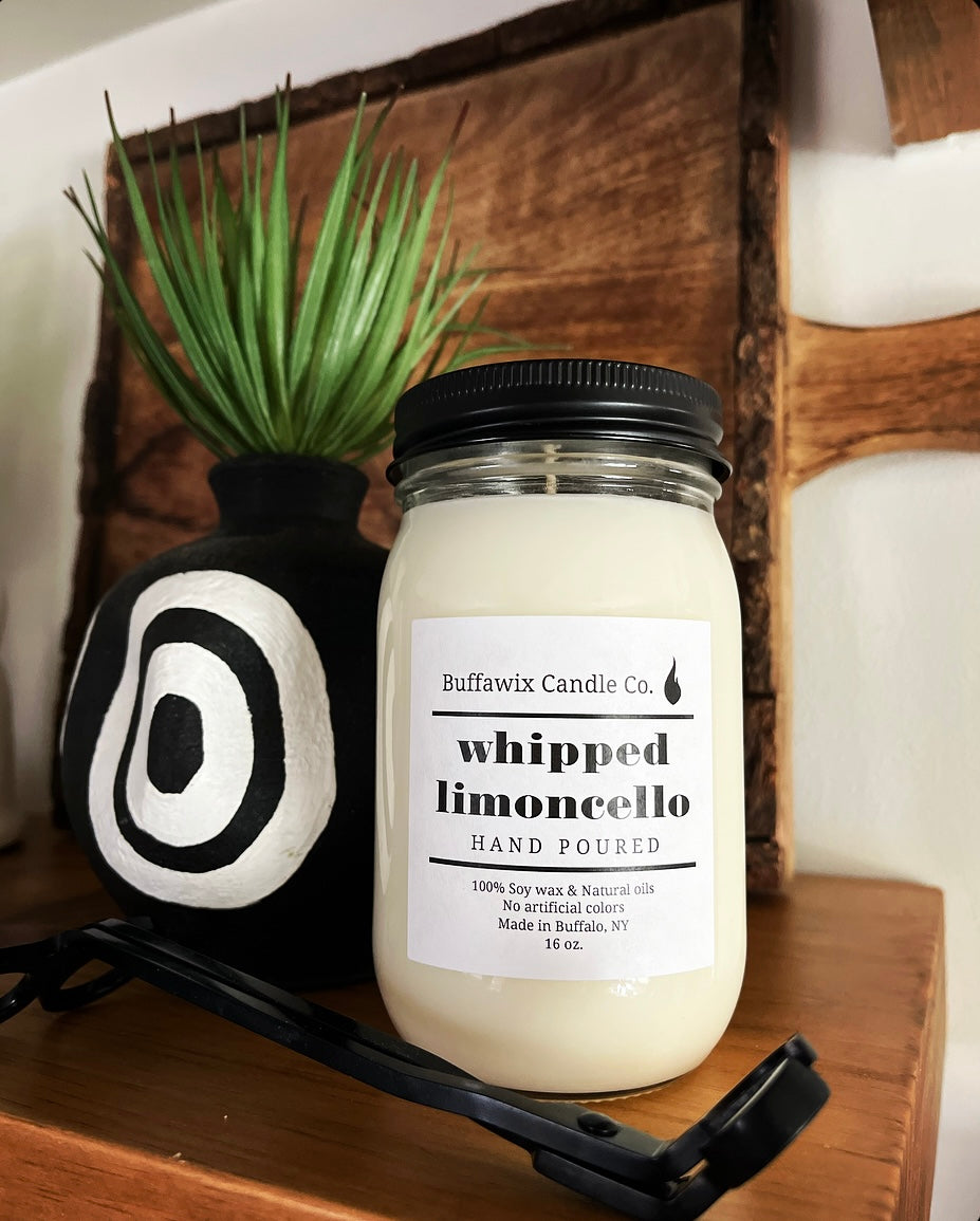16oz whipped limoncello pure soy candle