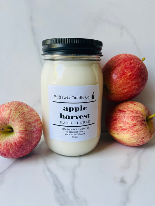 16oz apple harvest pure soy candle