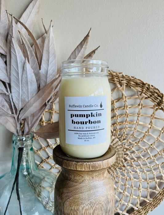 16oz pumpkin bourbon pure soy candle