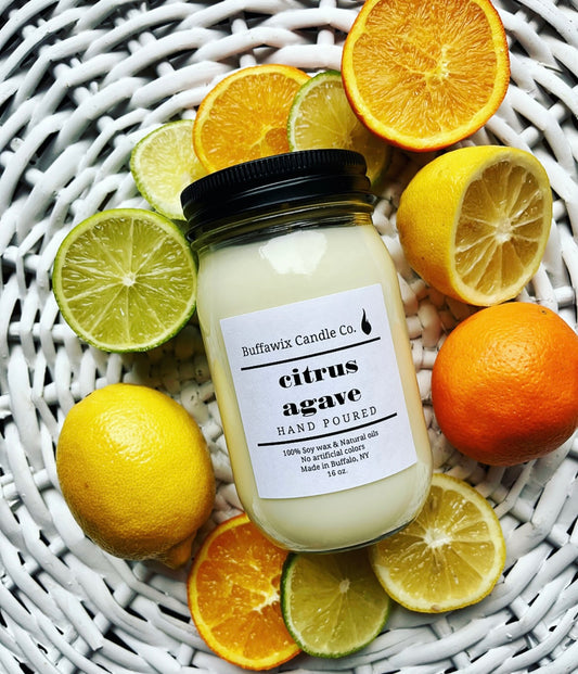 16oz citrus agave pure soy candle
