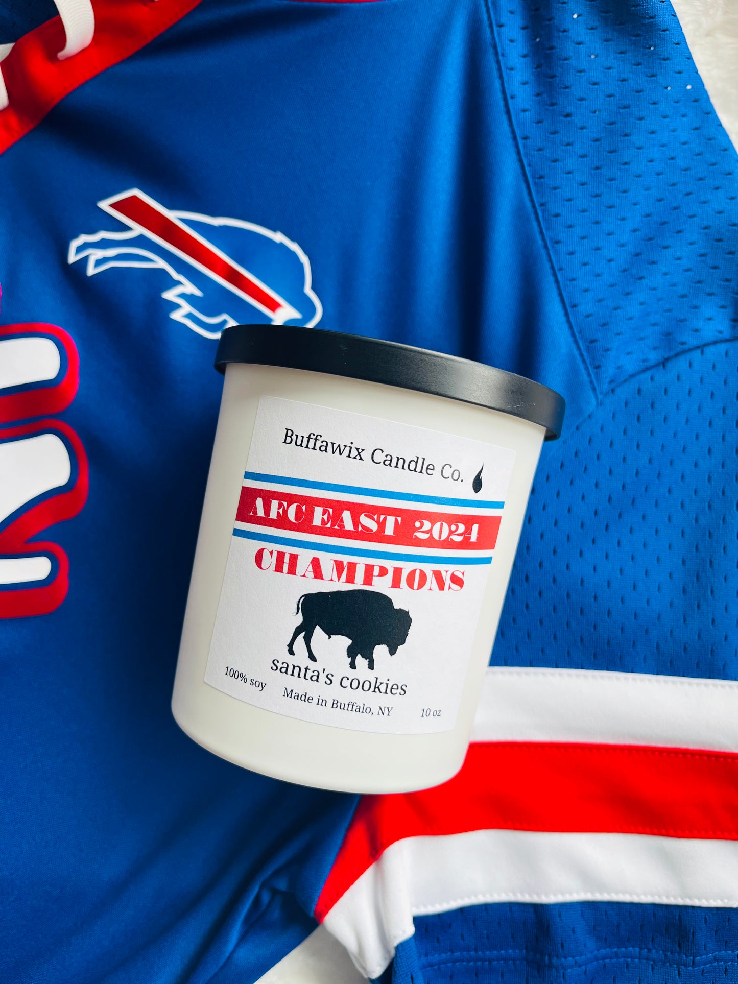 10oz AFC Champions Bills pure soy candle