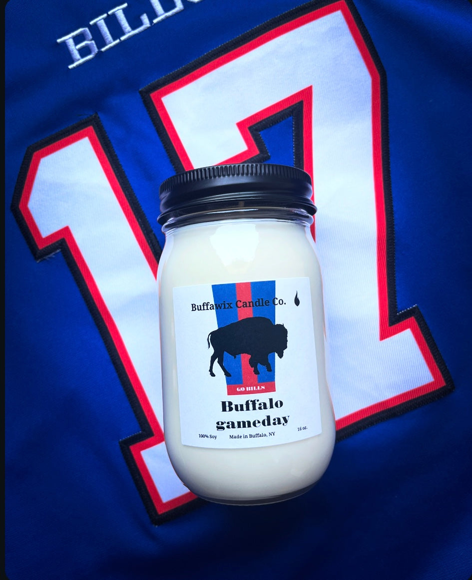 16oz Buffalo gameday pure soy candle