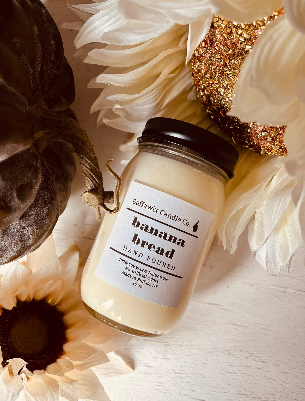 Banana Bread 16oz pure soy candle