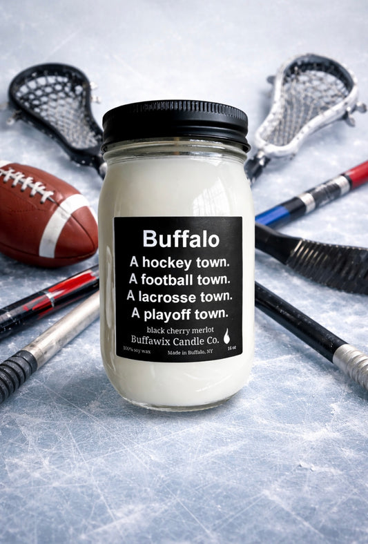 16oz Playoff town black cherry merlot pure soy candle