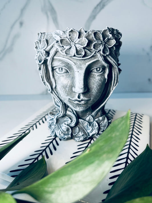 6oz concrete garden fairy pure soy candle