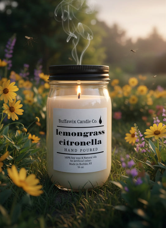 16oz lemongrass citronella pure soy candle