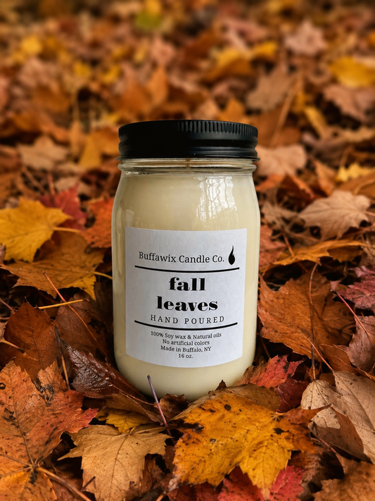 16oz fall leaves pure soy candle