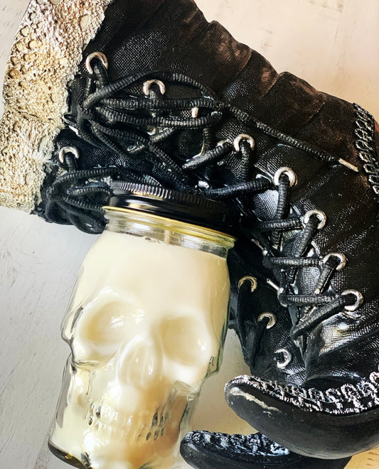 16oz skull vessel pure soy candle