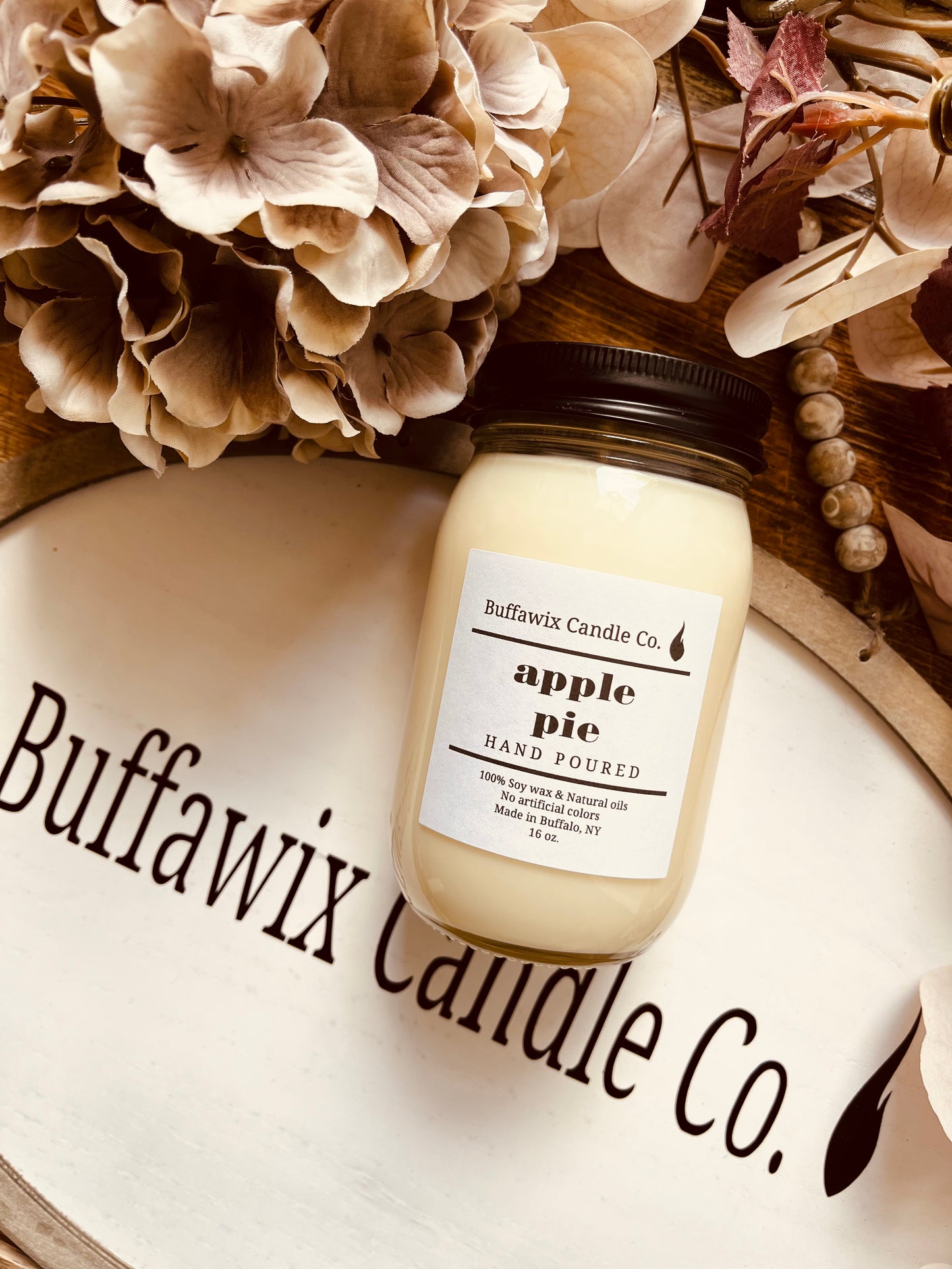 16oz apple pie pure soy candle